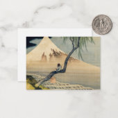 Katsushika Hokusai - Boy Viewing Mount Fuji Mitteilungskarte (Vorderseite/Rückseite Beispiel)
