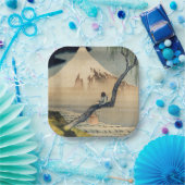 Katsushika Hokusai - Boy Viewing Mount Fuji Pappteller (Party)