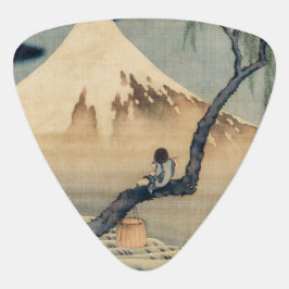 Katsushika Hokusai - Boy Viewing Mount Fuji Plektrum