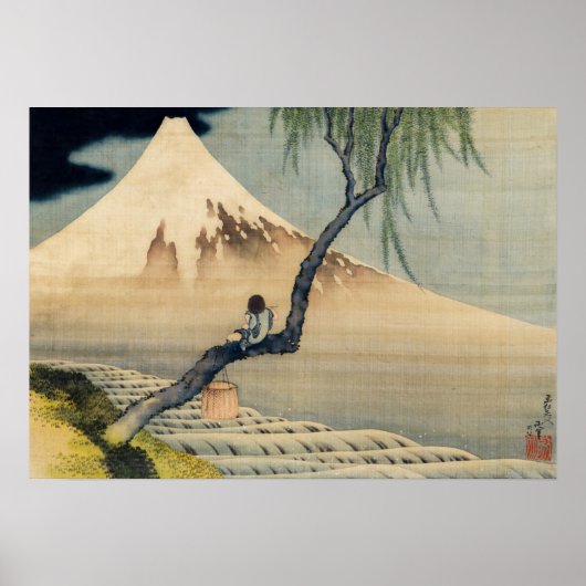Katsushika Hokusai - Boy Viewing Mount Fuji Poster (Vorne)