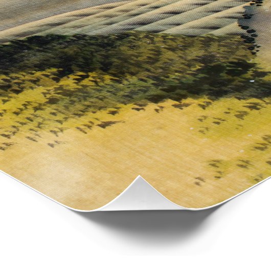 Katsushika Hokusai - Boy Viewing Mount Fuji Poster (Ecke)