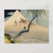 Katsushika Hokusai - Boy Viewing Mount Fuji Postkarte (Vorderseite)