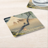 Katsushika Hokusai - Boy Viewing Mount Fuji Rechteckiger Pappuntersetzer (angewinkelt)
