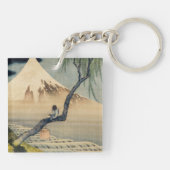 Katsushika Hokusai - Boy Viewing Mount Fuji Schlüsselanhänger (Rückseite)