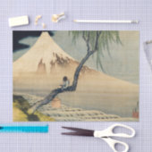 Katsushika Hokusai - Boy Viewing Mount Fuji Seidenpapier (Handwerk)