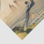 Katsushika Hokusai - Boy Viewing Mount Fuji Seidenpapier (Ausschnitt)