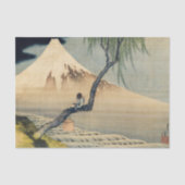 Katsushika Hokusai - Boy Viewing Mount Fuji Seidenpapier (Vorderseite)