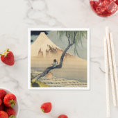 Katsushika Hokusai - Boy Viewing Mount Fuji Serviette (Beispiel)