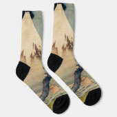 Katsushika Hokusai - Boy Viewing Mount Fuji Socken (Rechts)