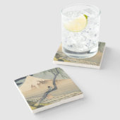 Katsushika Hokusai - Boy Viewing Mount Fuji Steinuntersetzer (Seitenansicht)