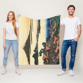 Katsushika Hokusai Dawn in der Provinz Kai Fleecedecke