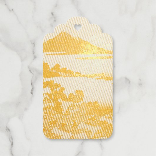 Katsushika Hokusai Dawn in der Provinz Kai Geschenkanhänger (Vorderseite)