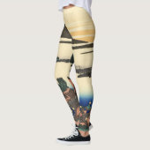 Katsushika Hokusai Dawn in der Provinz Kai Leggings (Links)