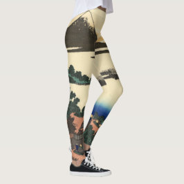 Katsushika Hokusai Dawn in der Provinz Kai Leggings