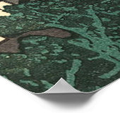 Katsushika Hokusai Dawn in der Provinz Kai Poster (Ecke)