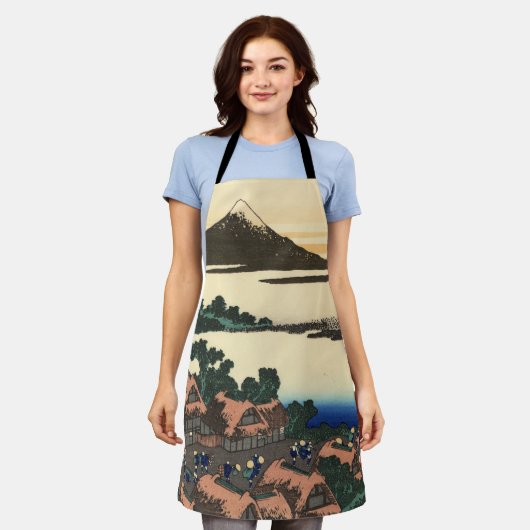 Katsushika Hokusai Dawn in der Provinz Kai Schürze (Getragen)