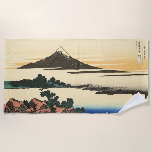 Katsushika Hokusai Dawn in der Provinz Kai Strandtuch (Vorderseite)