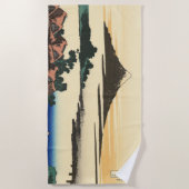 Katsushika Hokusai Dawn in der Provinz Kai Strandtuch (Vorderseite)