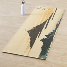 Katsushika Hokusai Dawn in Kai Provinz Yoga Mat Yogamatte