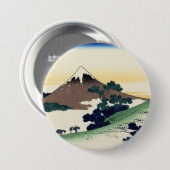 Katsushika Hokusai. Der Eindringpass in der Provin Button (Vorne & Hinten)