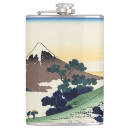 Katsushika Hokusai. Der Eindringpass in der Provin Flachmann