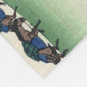 Katsushika Hokusai. Der Eindringpass in der Provin Fleecedecke (Ecke)