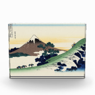 Katsushika Hokusai. Der Eindringpass in der Provin Fotoblock