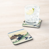 Katsushika Hokusai. Der Eindringpass in der Provin Getränkeuntersetzer (Rechte Seite)