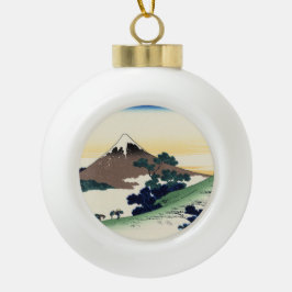 Katsushika Hokusai. Der Eindringpass in der Provin Keramik Kugel-Ornament