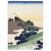 Katsushika Hokusai. Der Eindringpass in der Provin Klemmbrett (Rückseite)
