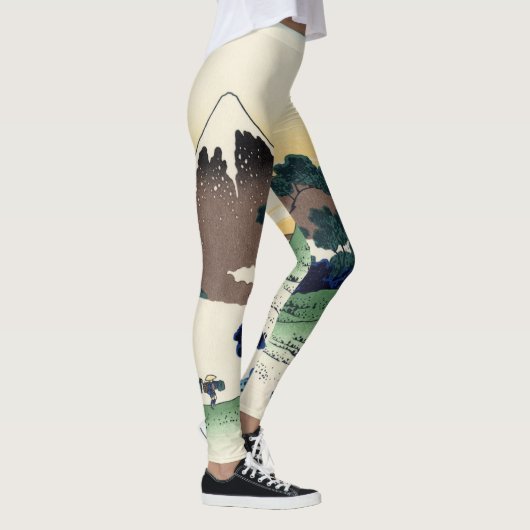 Katsushika Hokusai. Der Eindringpass in der Provin Leggings (Rechts)