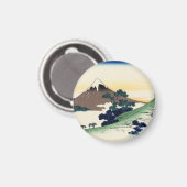 Katsushika Hokusai. Der Eindringpass in der Provin Magnet (Vorderseite/Rückseite)