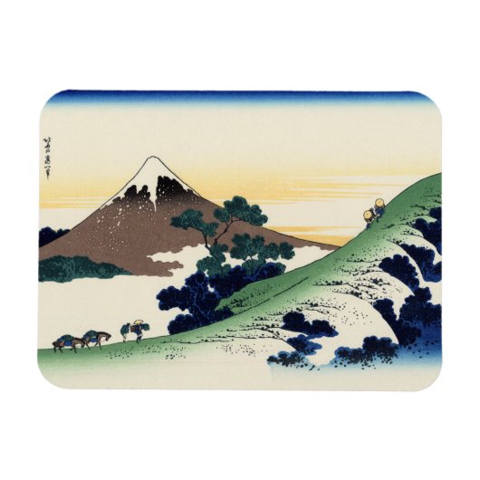 Katsushika Hokusai. Der Eindringpass in der Provin Magnet (Horizontal)