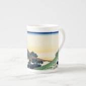 Katsushika Hokusai. Der Eindringpass in der Provin Porzellantasse (Vorderseite Rechts)