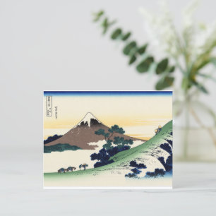 Katsushika Hokusai. Der Eindringpass in der Provin Postkarte