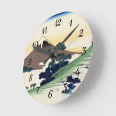 Katsushika Hokusai. Der Eindringpass in der Provin Runde Wanduhr (Winkel)