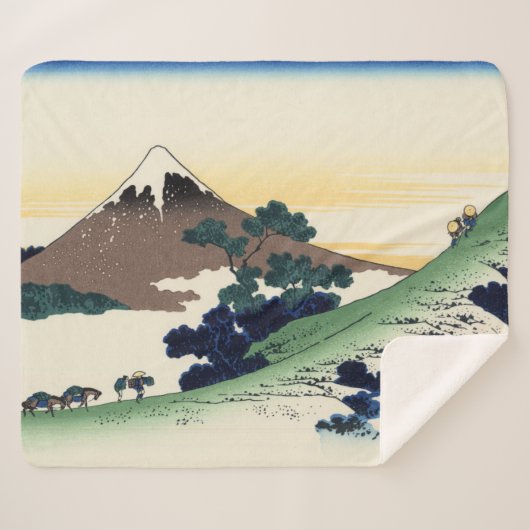 Katsushika Hokusai. Der Eindringpass in der Provin Sherpadecke (Vorderseite (Horizontal))
