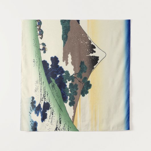 Katsushika Hokusai. Der Eindringpass in der Provin Wandteppich (Vorderseite (Horizontal))