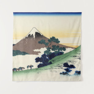 Katsushika Hokusai. Der Eindringpass in der Provin Wandteppich