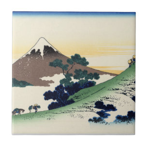 Katsushika Hokusai. Der Inume-Pass in der Provinz Fliese