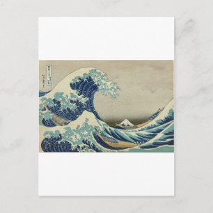 Katsushika Hokusai: Die große Welle in Kanagawa Postkarte