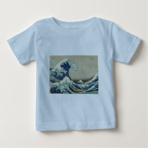 Katsushika Hokusai: Die große Welle vor Kanagawa Baby T-shirt
