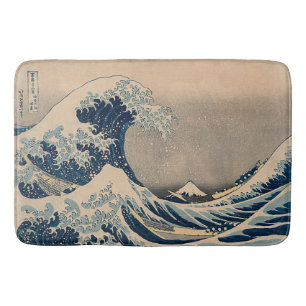 Katsushika Hokusai. Die große Welle vor Kanagawa Badematte