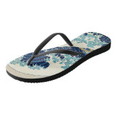 Katsushika Hokusai - Die große Welle vor Kanagawa Badesandalen (Schrägansicht)