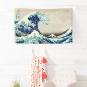 Katsushika Hokusai - Die große Welle vor Kanagawa Banner (Insitu)