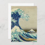 Katsushika Hokusai - Die große Welle vor Kanagawa Dankeskarte (Vorne/Hinten)