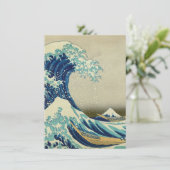 Katsushika Hokusai - Die große Welle vor Kanagawa Dankeskarte (Stehend Vorderseite)