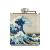 Katsushika Hokusai - Die große Welle vor Kanagawa Flachmann (Rückseite)