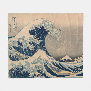 Katsushika Hokusai. Die große Welle vor Kanagawa   Fleecedecke