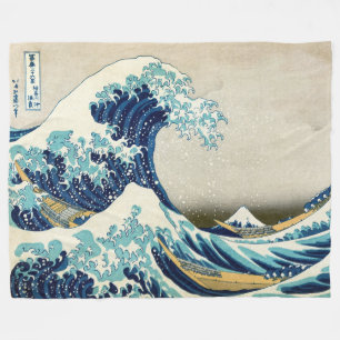 Katsushika Hokusai - Die große Welle vor Kanagawa Fleecedecke